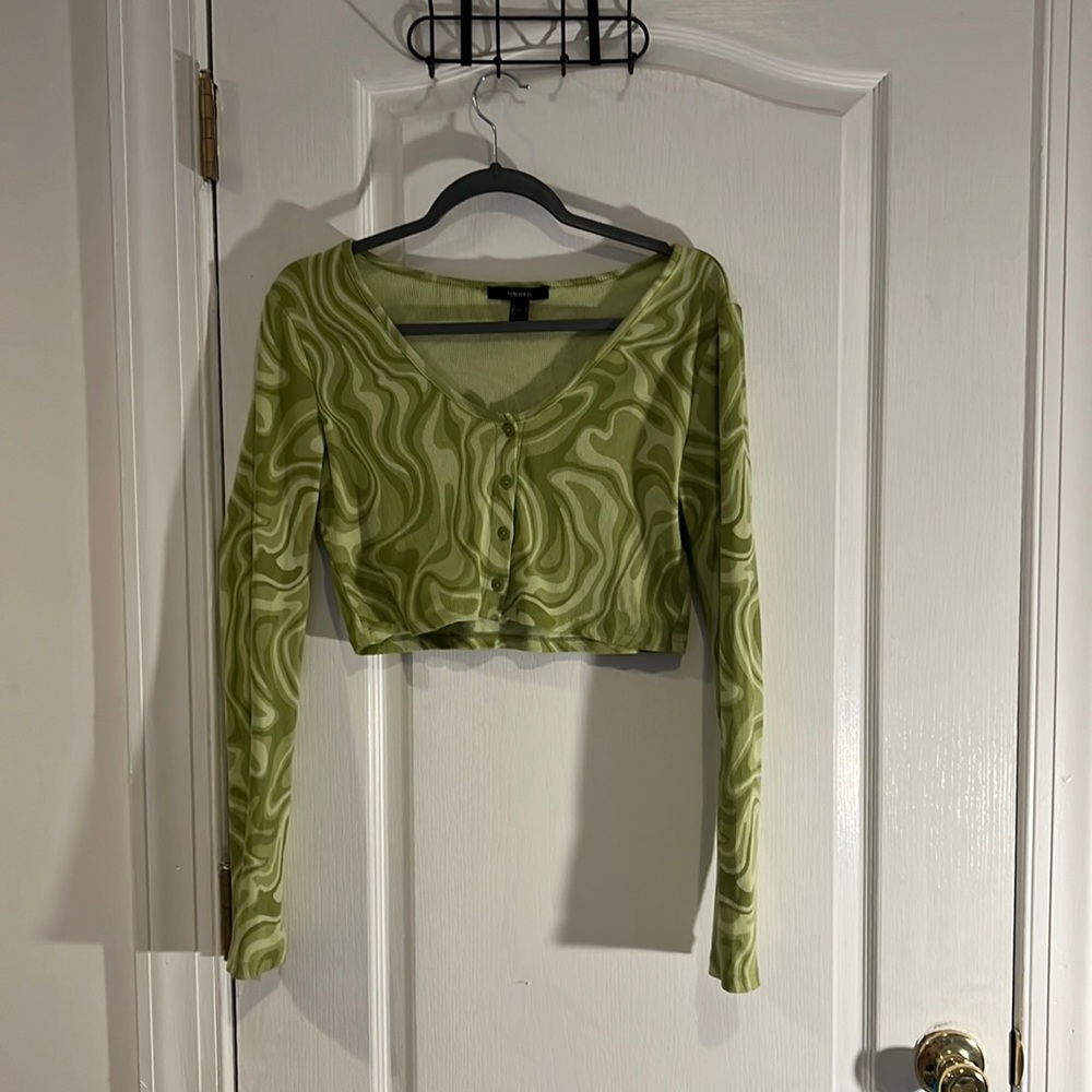 Long sleeves crop top
